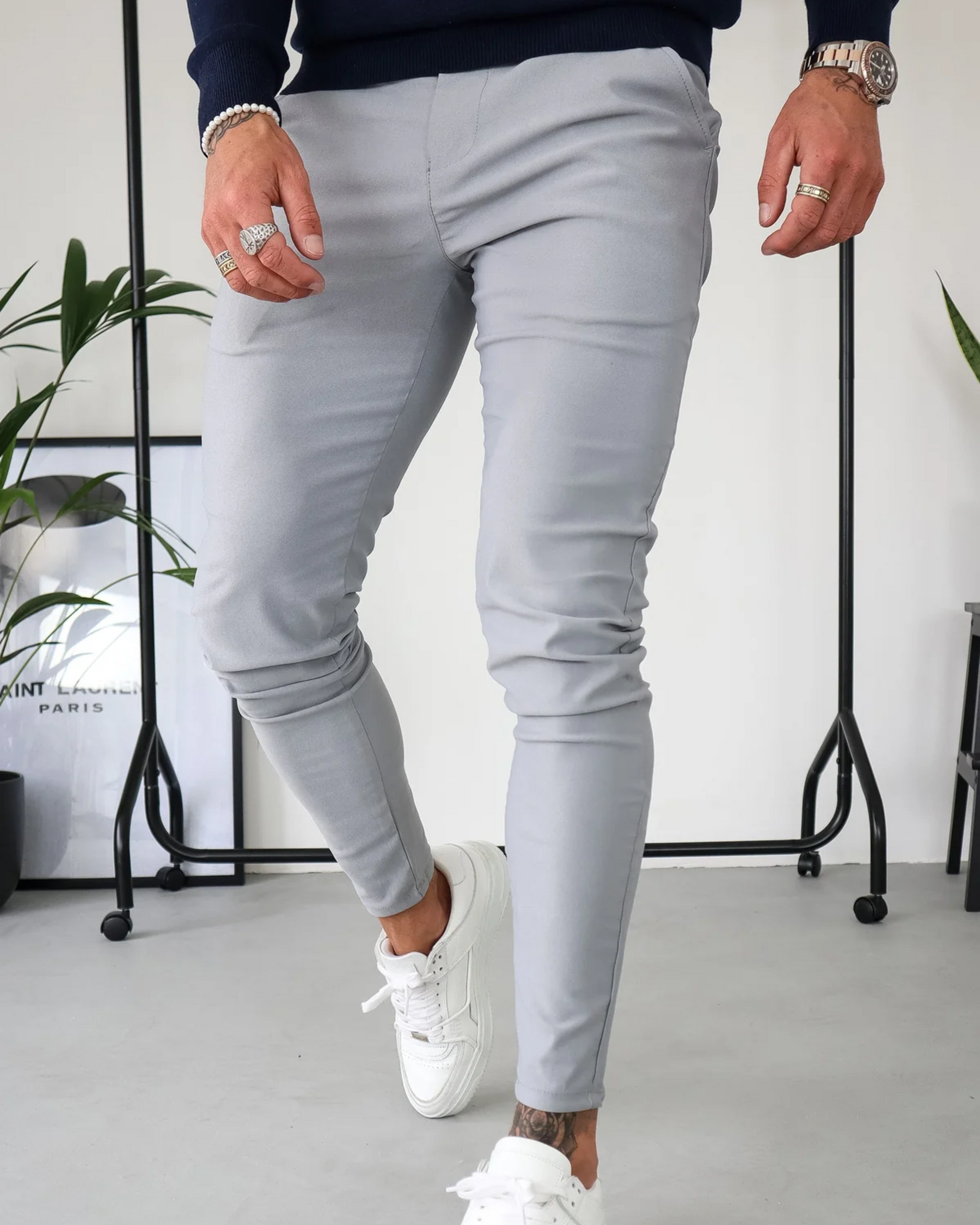 Kit 2 Calças Sociais Alfaiataria Masculina Milano