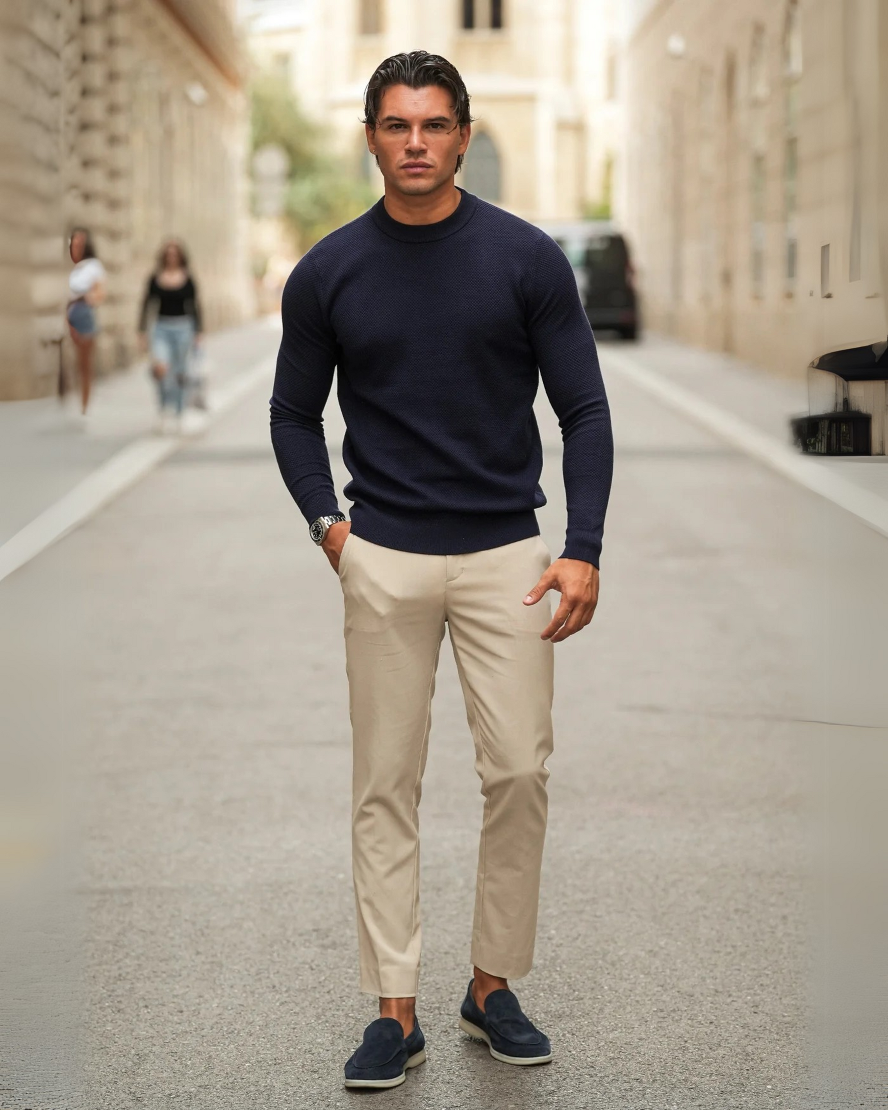 Kit 2 Calças Sociais Alfaiataria Masculina Milano