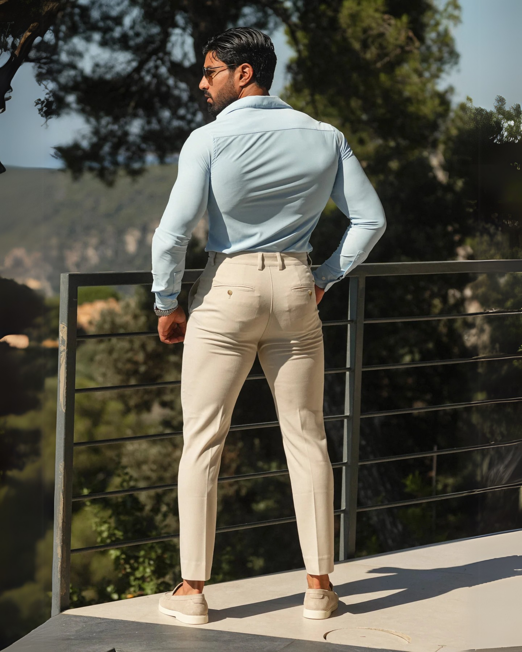 Kit 2 Calças Sociais Alfaiataria Masculina Milano